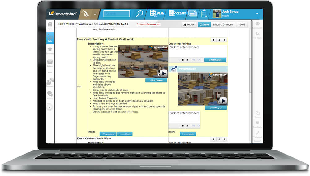 Gymnastics Session Planner