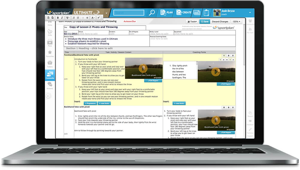 Rugby Session Planner