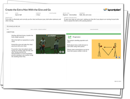 Basketball Lesson Plan: Create the Extra Man With the Give and Go + Fitness - Circuits and Running