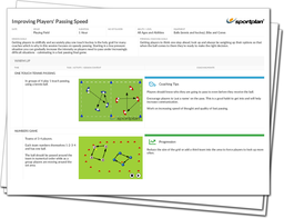 Improving Players' Passing Speed Lesson Plan