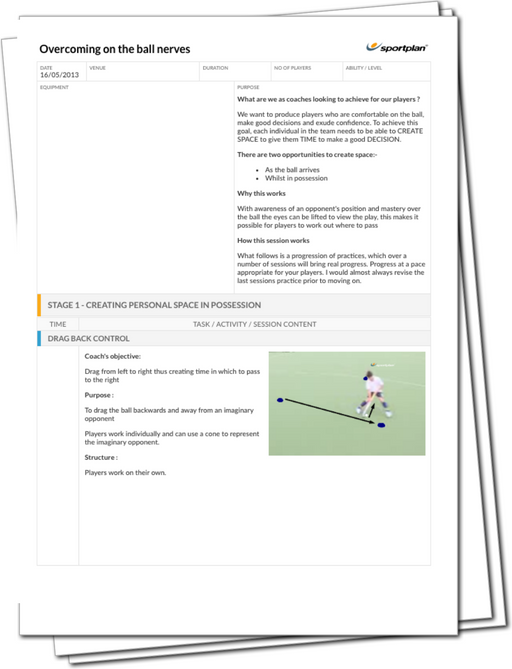 Overcoming on the ball nerves Lesson Plan