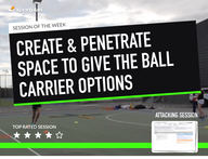 Lesson Plan: Create and penetrate space to give the ball carrier options