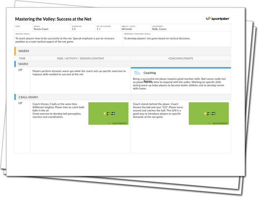 Mastering the Volley: Success at the Net Lesson Plan