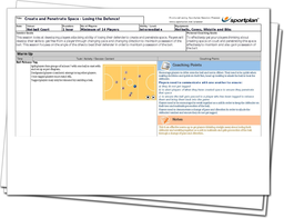 Create and Penetrate Space - Losing the Defence! Lesson Plan
