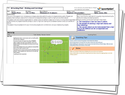 Attacking Flair - Kicking and Catching Lesson Plan