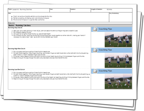Running Catches | Ultimate Lesson Plan | Session Plan | Sportplan