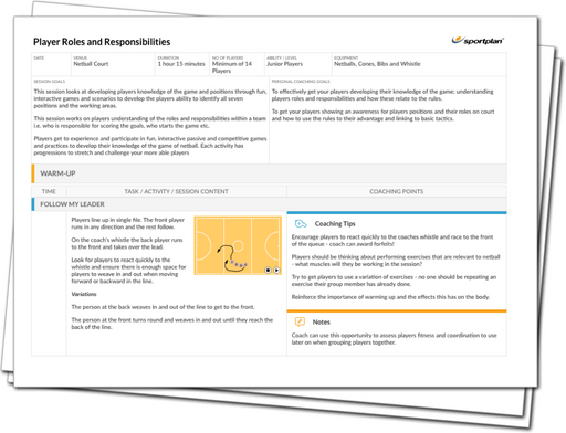 Player Roles and Responsibilities Lesson Plan