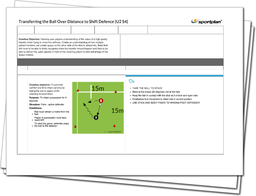 Transfer the Ball Over Distance to Shift Defence Lesson Plan