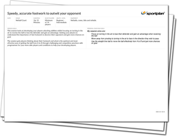 Speedy, accurate footwork to outwit your opponent Lesson Plan