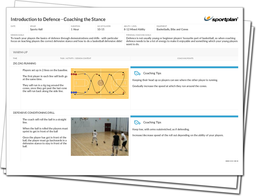 Introduction to Defence - Coaching the Stance! Lesson Plan