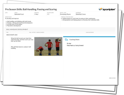 Pre Season Skills: Ball Handling, Passing and Scoring Lesson Plan