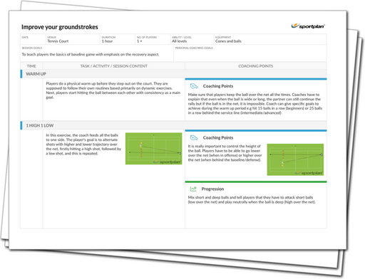 Tennis Lesson Plan: Improve Your Groundstrokes
