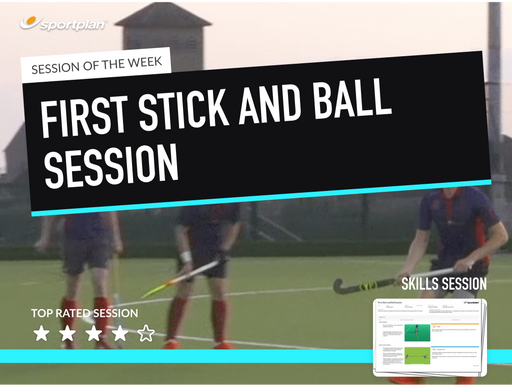 Hockey Lesson Plan: Defensive reactions - Defending the break + First stick and ball session + Bite size fitness session 1