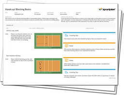 Hands Up - Develop your Players Blocking Ability Lesson Plan