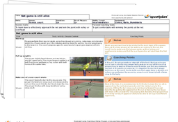 Tennis Lesson Plan: Net Game is Alive