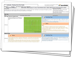 Continuity Play - Passing your way out of the tackle Lesson Plan