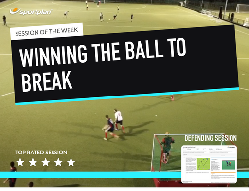 Hockey Lesson Plan: Outletting the ball to progress up the pitch and taking responsibility in defence