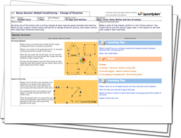 Bonus Session: Netball Conditioning - Change of Direction Lesson Plan