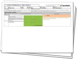 Tennis Lesson Plan: Conditioned Rallying Games - Adapt and React!