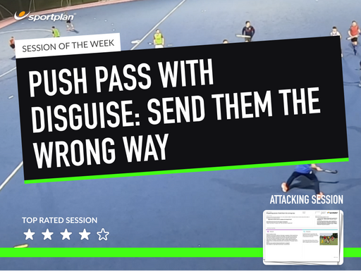 Hockey Lesson Plan: Push pass with disguise: Send them the wrong way + 3 vs 1 Break Hockey - Create Scoring Opportunities