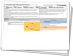 Netball Lesson Plan: Attacking Principle: side and goal line throw ins!