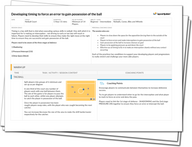 Lesson Plan: Developing timing to force an error to gain possession of the ball