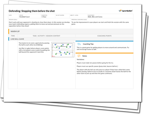 Defending: Stopping them before the shot! Lesson Plan