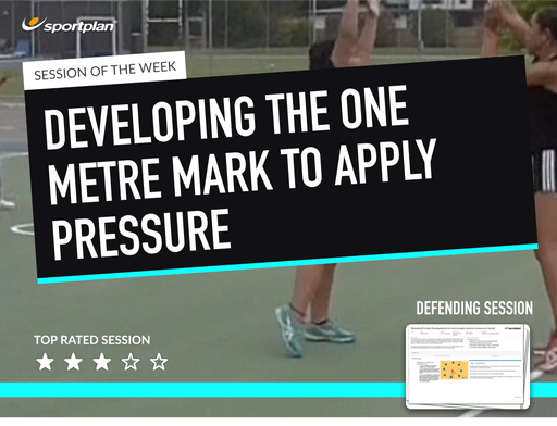 Defending Principle: Developing the 1m mark to apply maximum pressure on the ball Lesson Plan