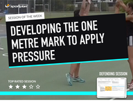 Lesson Plan: Defending Principle: Developing the 1m mark to apply maximum pressure on the ball