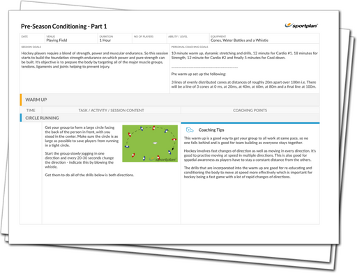 Pre-Season Full Body Conditioning - Part 1 Lesson Plan