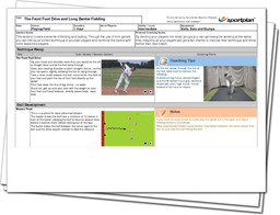 Front and back - Fielding and Batting Lesson Plan