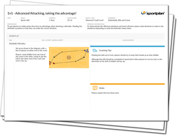 1v1 - Advanced Attacking, taking the advantage! Lesson Plan