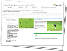 Cricket Lesson Plan: Pre Season: Preparing your Batters with time in the middle