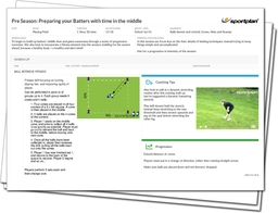 Pre Season: Preparing your Batters with time in the middle Lesson Plan