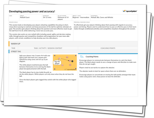 Developing passing power and accuracy! Lesson Plan