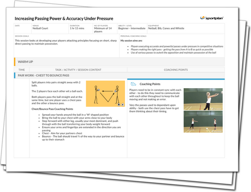 Netball Lesson Plan: Direct Fast Passing + Intro to Shooting