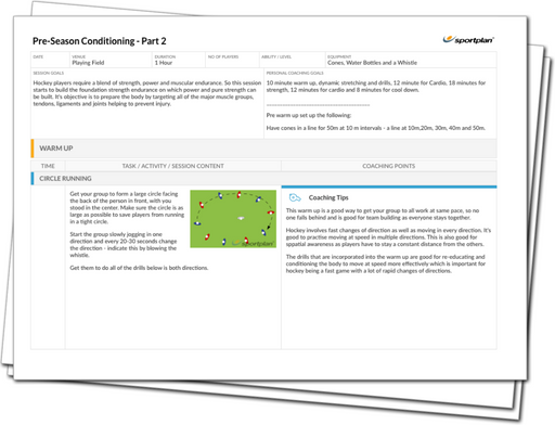 Pre-Season Conditioning - Part 2 Lesson Plan