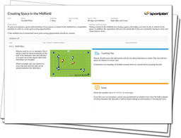 Creating Space in the Midfield Lesson Plan
