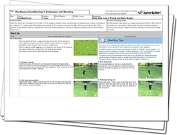 Pre-Season Conditioning 2: Endurance and Shooting Lesson Plan