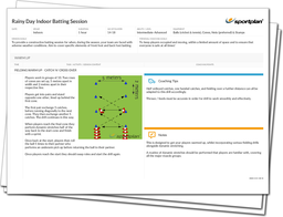 Cricket Lesson Plan: Junior Catching and Throwing - Core Skills Session + Rainy Day Indoor Batting Session
