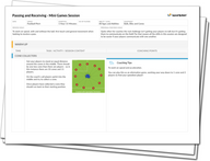 Lesson Plan: Passing and Receiving - Mini Games Session