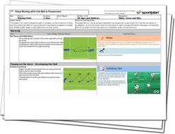 Keep Moving with the Ball in Possession Lesson Plan