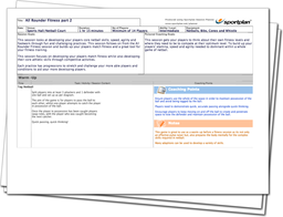 All Rounder Fitness part 2 Lesson Plan