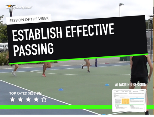 Netball Lesson Plan: Create and penetrate space to give the ball carrier options! + Establish Effective Passing