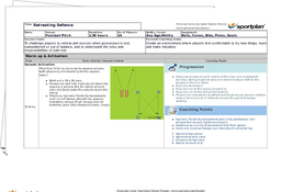Retreating Defence Lesson Plan