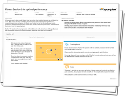 Fitness Session 1 for optimal performance Lesson Plan