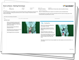 Cricket Lesson Plan: Indoor Bowling PLUS Batting Review Sessions