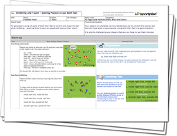 Dribbling and Touch - Getting Players to use both feet Lesson Plan