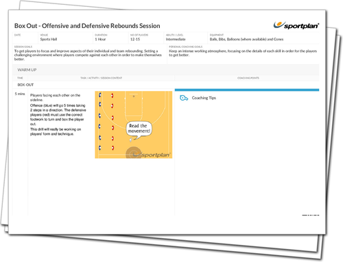 Box Out - Offensive and Defensive Rebounds Session | | Sportplan