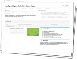 Handling and Support Play for More Effective Attacks Lesson Plan